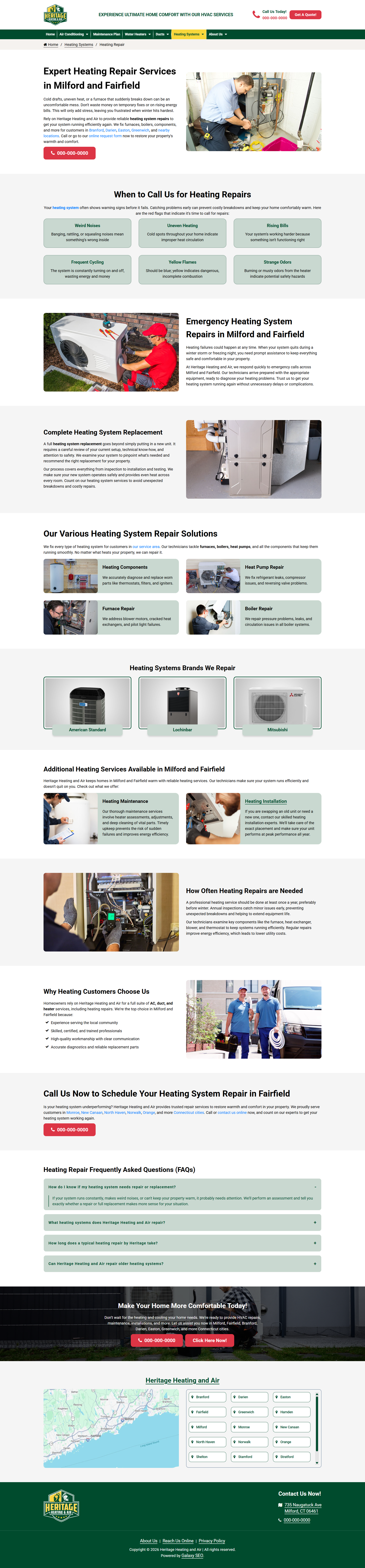 Heritage Air Repair inner page