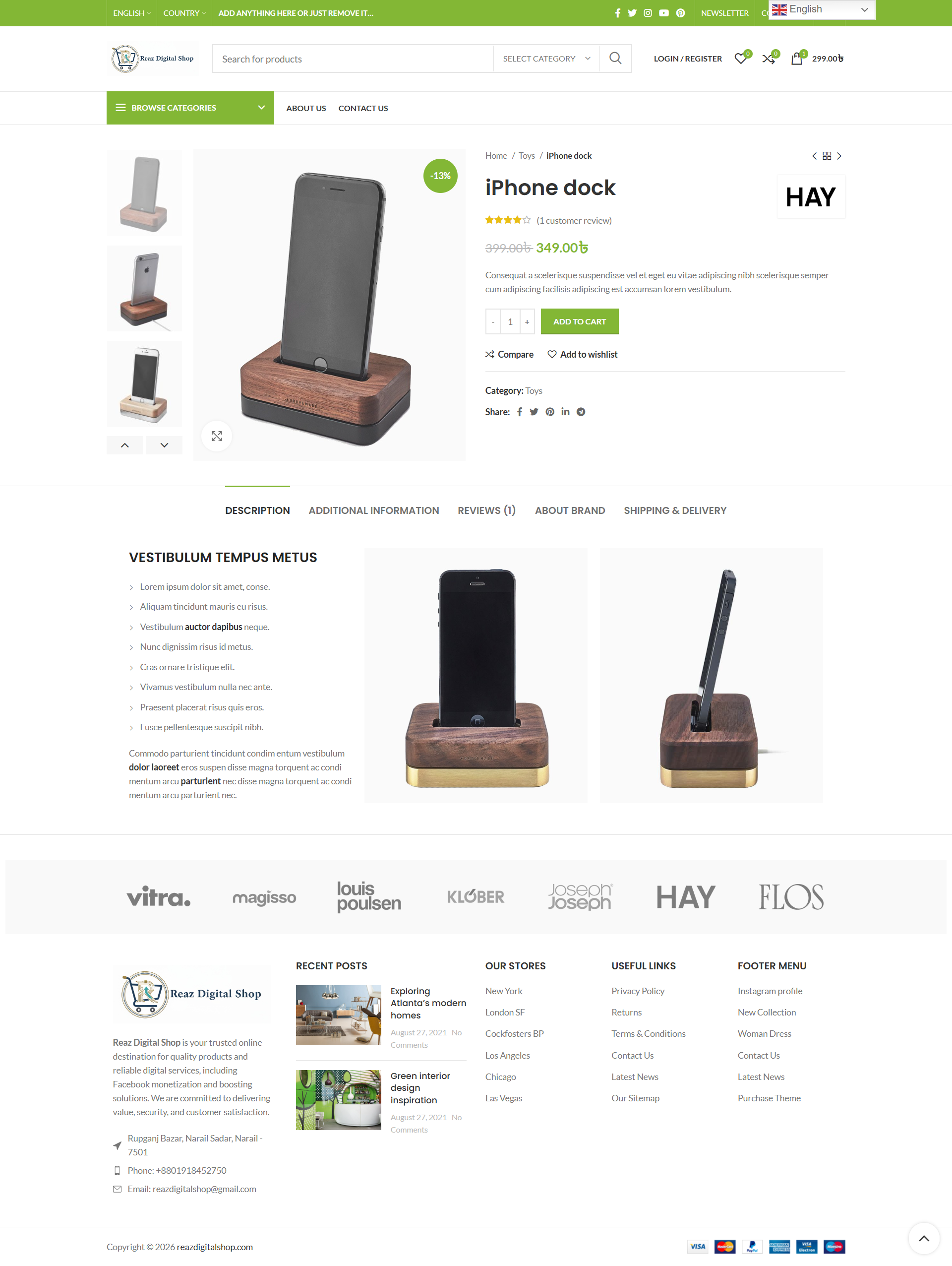 Product page